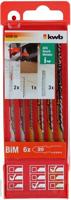 kwb 625620 Decoupeerzaagbladenset, HCS, 6-delig 6 stuk(s) - thumbnail