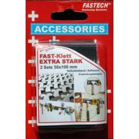 FASTECH® 730-330-2C Klittenband Om vast te plakken Hotmelt Haak- en lusdeel, Extra sterk (l x b) 100 mm x 50 mm Zwart 2 paar - thumbnail