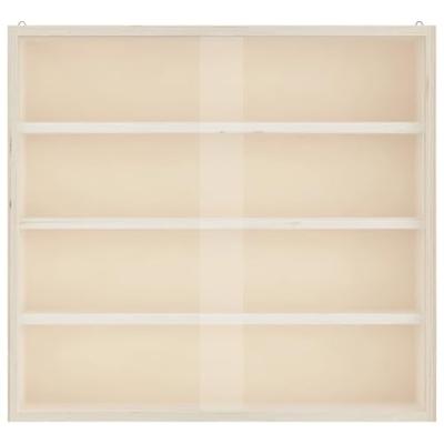 Houten verzamelvitrine met deuren 40x8,5x37 cm Houten verzamelvitrine met deuren 40x8,5x37 cm