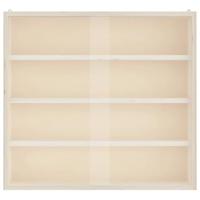 Houten verzamelvitrine met deuren 40x8,5x37 cm - thumbnail