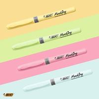 Markeerstift bic grip pastel assorti - thumbnail
