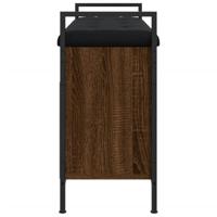 Schoenenbank 85,5x32x57,5 cm bewerkt hout bruineikenkleurig - thumbnail
