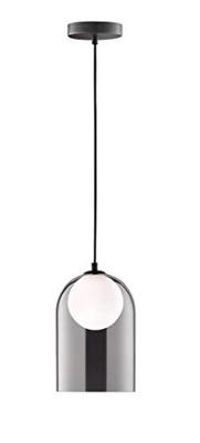 Deco Hanglamp Smoke Glas - Complete set incl. led lamp - Warm wit licht - Zwart