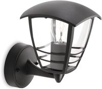 Wandlamp Philips My Garden Creek Zwart Aluminium A 60 W E27 - thumbnail