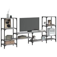 Tv-meubel 206,5x28,5x95 cm bewerkt hout grijs sonoma eikenkleur - thumbnail