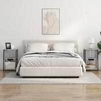 Nachtkastje 2 pcs Grijs sonoma 38 x 31 x 61 cm Bewerkt hout - thumbnail