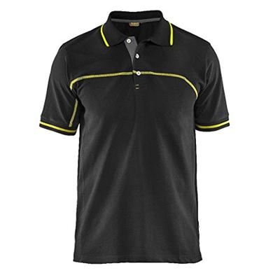 Blåkläder Poloshirt 33891050 | Zwart/High-Vis Geel | Maat S - 7330509553756
