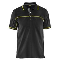 Blåkläder Poloshirt 33891050 | Zwart/High-Vis Geel | Maat S - 7330509553756 - thumbnail