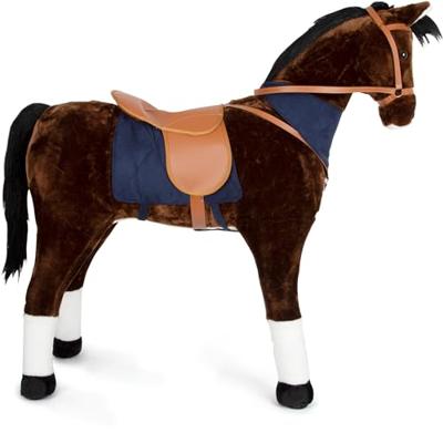 Small Foot rijpaard xl met geluid bruin - thumbnail