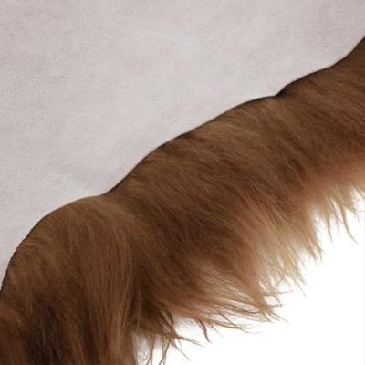 VidaXL Stoelhoes ijslander schapenvacht 70x110 cm bruin VidaXL Stoelhoes ijslander schapenvacht 70x110 cm bruin