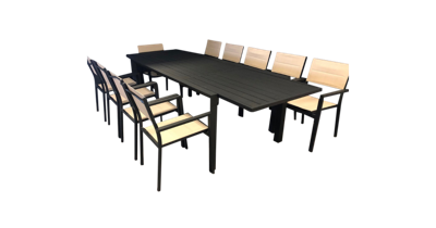 Diningset ancona 11-delig tuinmeubel Oosterik Home - Oosterik home