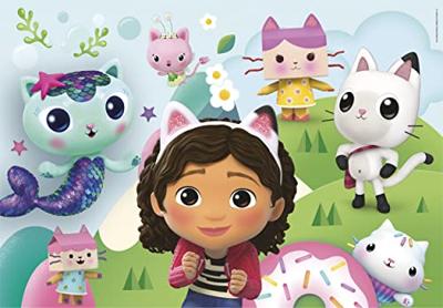 Clementoni puzzel gabby&apos;s poppenhuis, 2x60st.