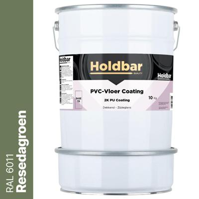 Holdbar PVC-Vloer Coating Resedagroen (RAL 6011) 10 Kg