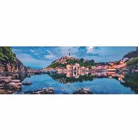 DinoToys Dino puzzel - panoramische legpuzzel van het eiland krk - 1000 stukjes - thumbnail
