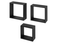 LIVARNO Wandkasten kubus (Kubuskast 3-delig 30 x 30 cm, Zwart) - thumbnail