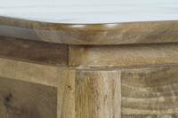 Hoofdtafel DKD Home Decor 116 x 60 x 46 cm Metaal Aluminium Mangohout - thumbnail