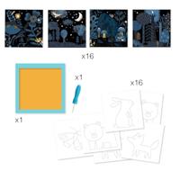 Creatieve picotageset DJECO zwart - thumbnail