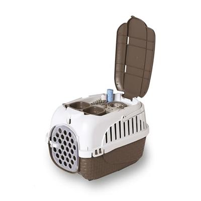 Bama Pet Transportbox 52x33x34 cm Taupe/Wit - thumbnail