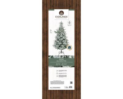 Allison kunstkerstboom dia. 112-H180 cm groen/wit Everlands - Everlands Allison kunstkerstboom dia. 112-H180 cm groen/wit Everlands - Everlands