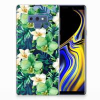 Samsung Galaxy Note 9 | TPU Case | Orchidee Groen - thumbnail