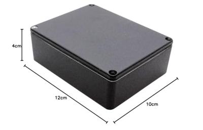 Hammond Electronics 1590WBB2BK Universele behuizing 119 x 94 x 38 Aluminium spuitgietwerk Zwart 1 stuk(s)