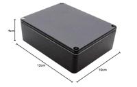 Hammond Electronics 1590WBB2BK Universele behuizing 119 x 94 x 38 Aluminium spuitgietwerk Zwart 1 stuk(s) - thumbnail