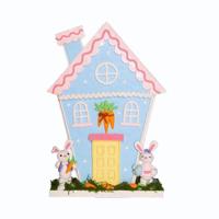 Huis op voet met 2 haasjes Blauw Anna's Collection - Annas collection - thumbnail