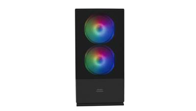 ATX/mATX Semi-toren doos Mars Gaming LED RGB LED RGB Micro ATX Kleur Zwart