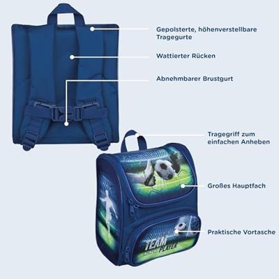 Undercover Rugzak blauw - voetbal
