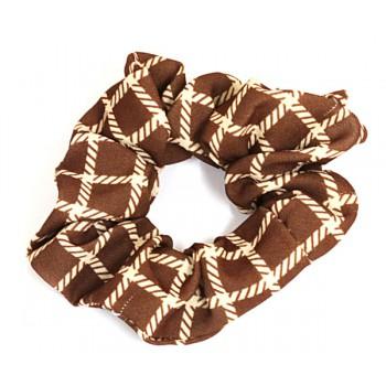 scrunchie Viscose Checkered