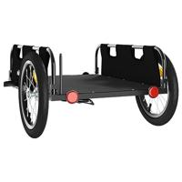 Fietstrailer oxford stof en ijzer zwart - thumbnail