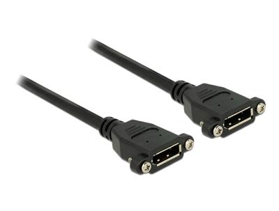 DeLOCK 0.5m F-F DisplayPort Zwart