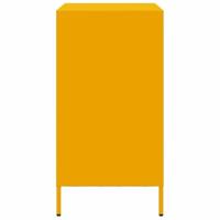 Dressoir 68x39x73,5 cm koudgewalst staal mosterdgeel - thumbnail