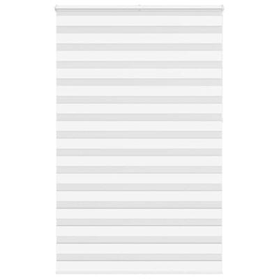 VidaXL Zebra rolgordijn 150x230 cm stofbreedte 145,9cm polyester wit