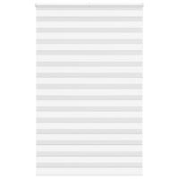VidaXL Zebra rolgordijn 150x230 cm stofbreedte 145,9cm polyester wit - thumbnail