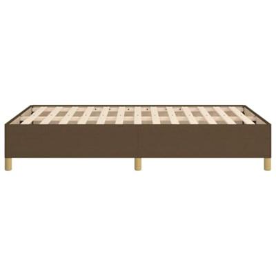 Bedframe zonder matras 120x190 cm stof donkerbruin Bedframe zonder matras 120x190 cm stof donkerbruin