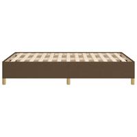 Bedframe zonder matras 120x190 cm stof donkerbruin - thumbnail