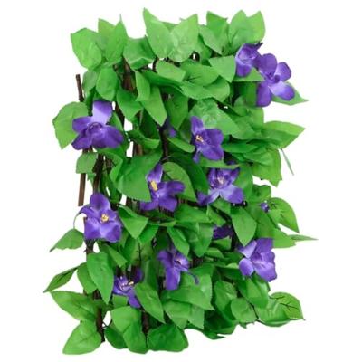 VidaXL Kunstplant klimop op latwerk 5 st uittrekbaar 180x20 cm groen VidaXL Kunstplant klimop op latwerk 5 st uittrekbaar 180x20 cm groen