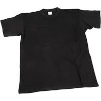Creativ Company T-shirts, b: 40 cm, afm 7-8 jaar, ronde hals, 145 gr, zwart, 1 stuk - thumbnail