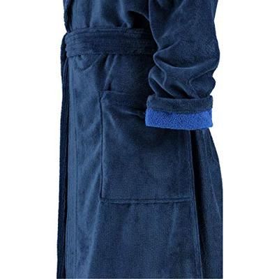 Cawö Cawö Dames Badjas met Capuchon 802 - Graphit 44/46