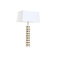 Bureaulamp Home ESPRIT Wit Beige Gouden 50 W 220 V - thumbnail