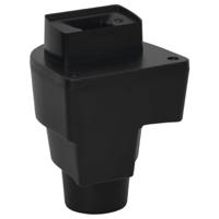 VidaXL Armsteun 15,5x32x(41-54) cm abs zwart - thumbnail