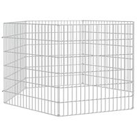 Konijnenkooi met 6 panelen 54x60 cm gegalvaniseerd ijzer - thumbnail