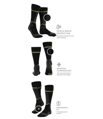 Falke SK Compression Energy Skisok Heren Flash Orange 43-46 W4 Falke SK Compression Energy Skisok Heren Flash Orange 43-46 W4