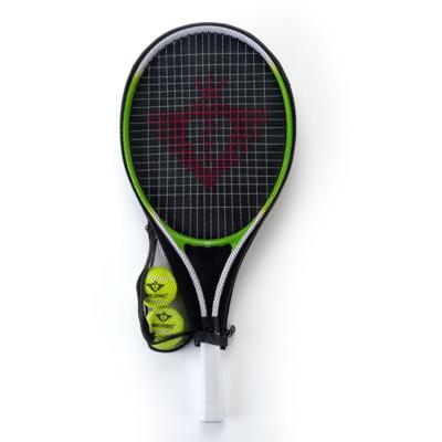 Tennisracket met Hoes en 2 Ballen - Groen