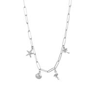 iXXXi Ketting Necklace with Charms Zilver 50 cm - thumbnail