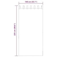 Gordijnen met lussen 2 st 140x225 cm turkoois - thumbnail