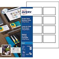 AVERY visitekaarten voor inkjet Quick&Clean glanzend, 200 kaartjes, 250 g/m² - thumbnail