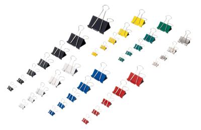 Papierklem MAUL 215 foldback 25mm capaciteit 9mm zwart 12 stuks