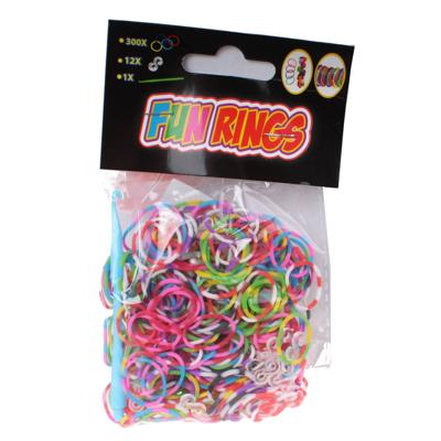 TOM Fun Rings armband vlechten gestreept 313-delig TOM Fun Rings armband vlechten gestreept 313-delig